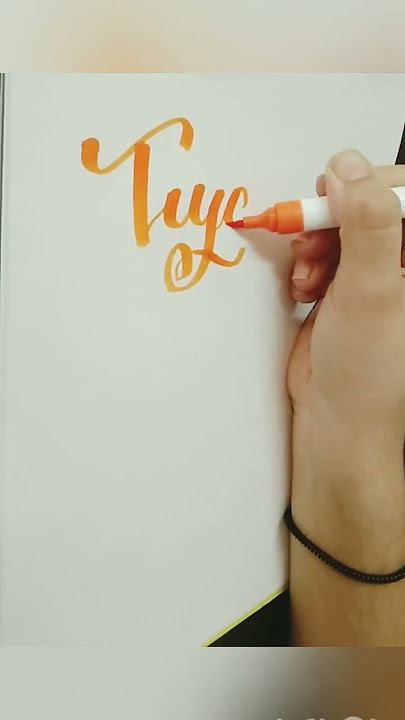 Writing Tiya | calligraphy | kreativekruch | #youtubeshorts