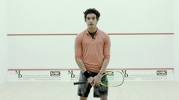 Solo training drill with the Squash Cannon 1 of 11