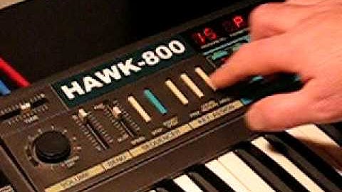 Korg Poly 800 with HAWK-800 and AtomaHawk kit