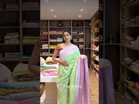 Pure Banarasi Georgette Saree #mokshacouture #banarasigeorgettesaree #banarasisaree