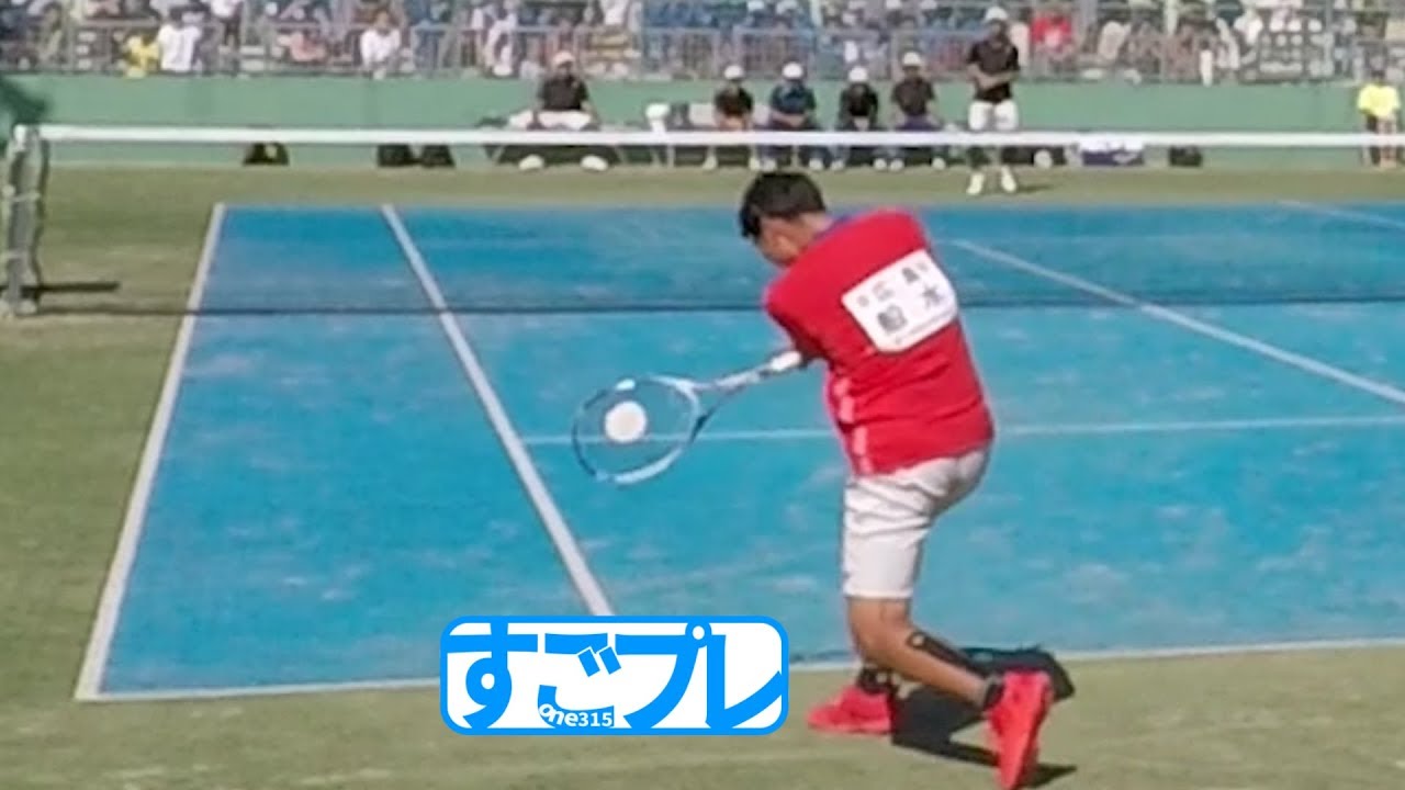 すごプレソフトテニス　国民体育大会2018　成年男子　決勝戦　広島県ー和歌山県２　船水ー増田