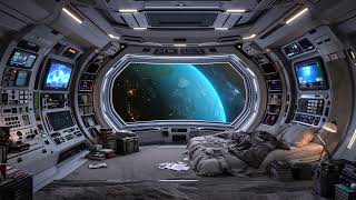 ( ◡ ‿ ◡ ) Cozy Starship Chamber | Peaceful Ambient + Soft Space Flight | 10 hrs screenshot 4