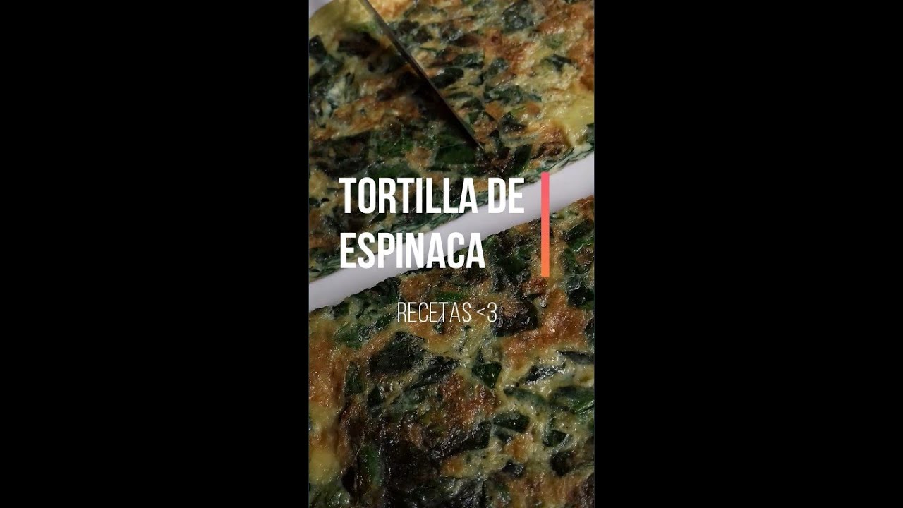 TORTILLA DE ESPINACAS Receta fácil YouTube