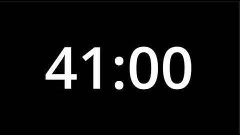 41 Minute Countdown Timer | Simple