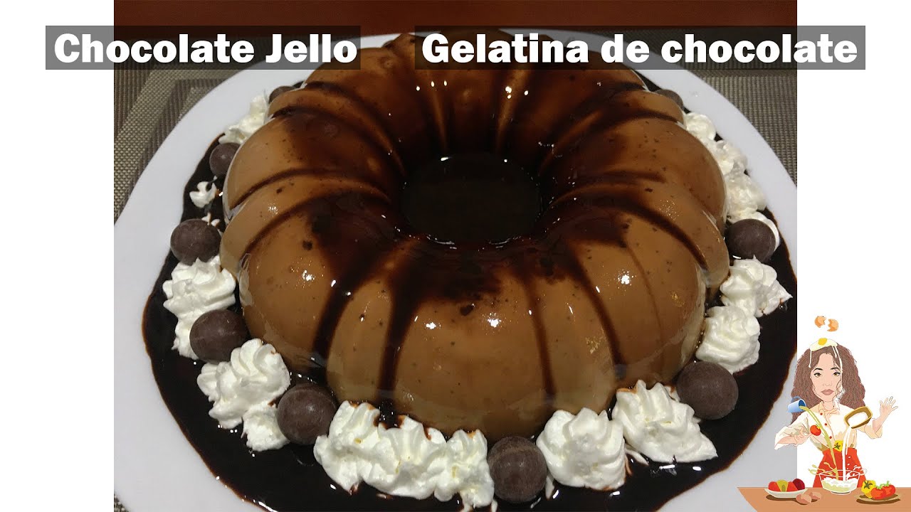 GELATINA DE CHOCOLATE // Chocolate Jello YouTube