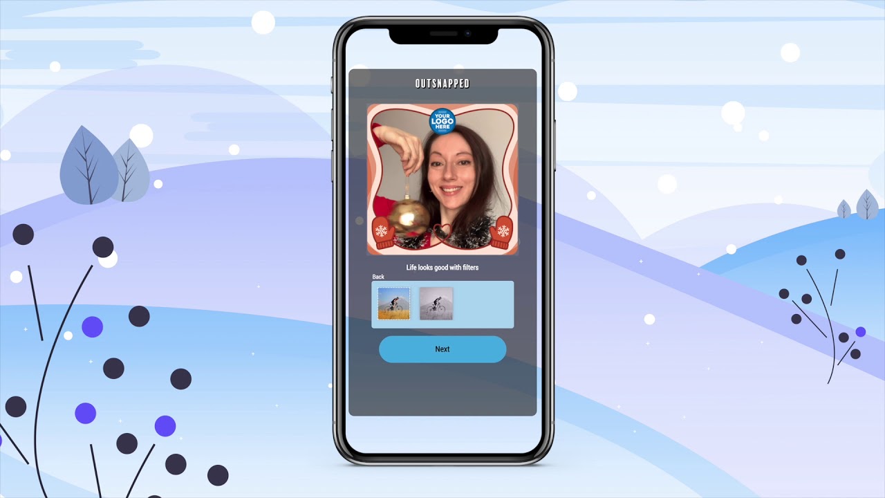 Virtual Holiday Party Photo Booth Powered by OutSnapped