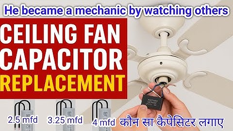 Ceiling Fan Capacitor Replacement in 2 Minutes! (Easy Fix)