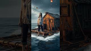 Lost at Sea Day 191 Sky Lanterns - Rain and Wave Sounds &amp; Ambient