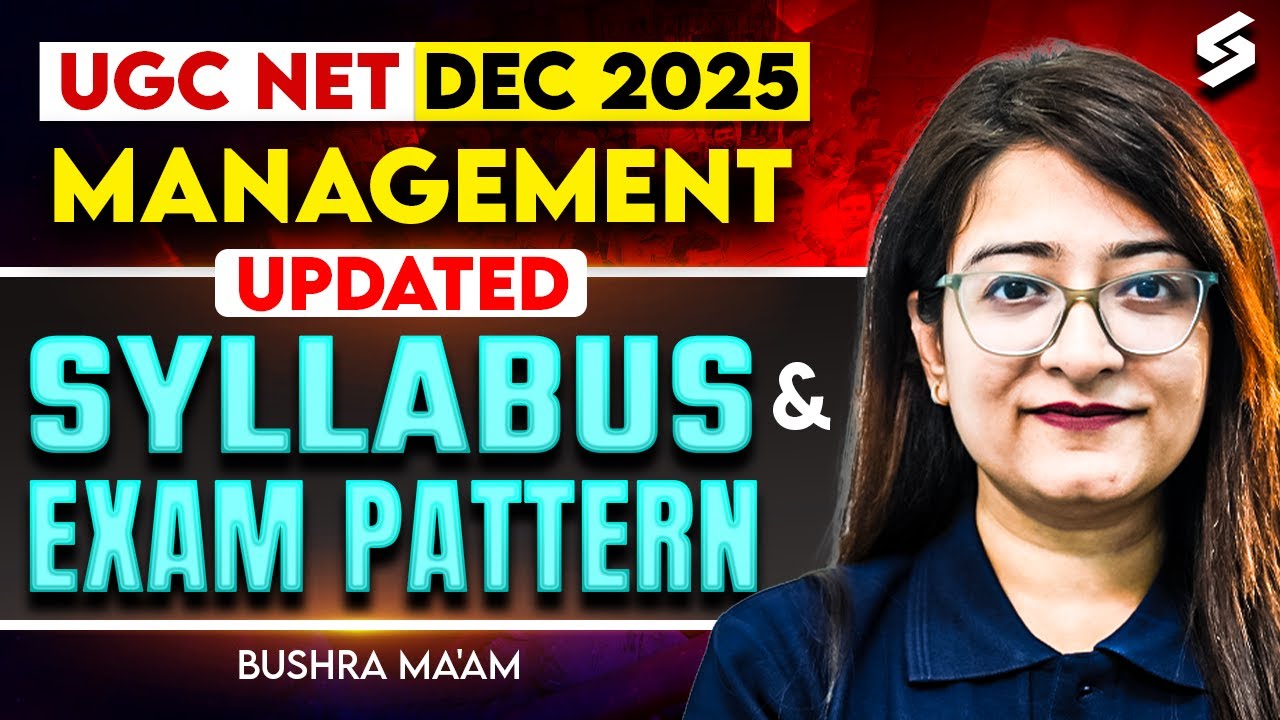 UGC NET Management Syllabus & Exam Pattern 2025 | UGC NET Management Paper 2 By Bushra Mam