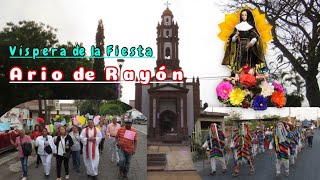 Víspera de la Fiesta de Ario de Rayón para Santa Mónica y las Danzas Zamora Aventurero