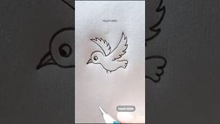 Learn to Draw a Beautiful Bird with Letter V – Easy Art for Everyone! #art #drawing