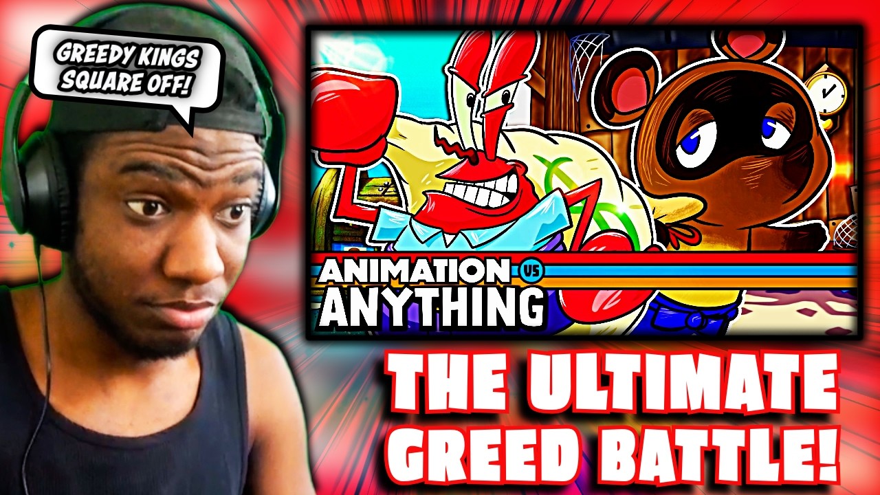Кто самый жадный?! Реакция на рэп-баттл мистера Крабса и Тома Нука.