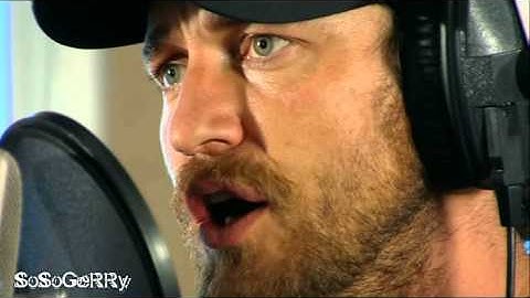 Gerard Butler sings 
