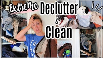 EXTREME CLEAN & DECLUTTER WITH ME 2019 | MAJOR CLEANING MOTIVATION | KONMARI METHOD