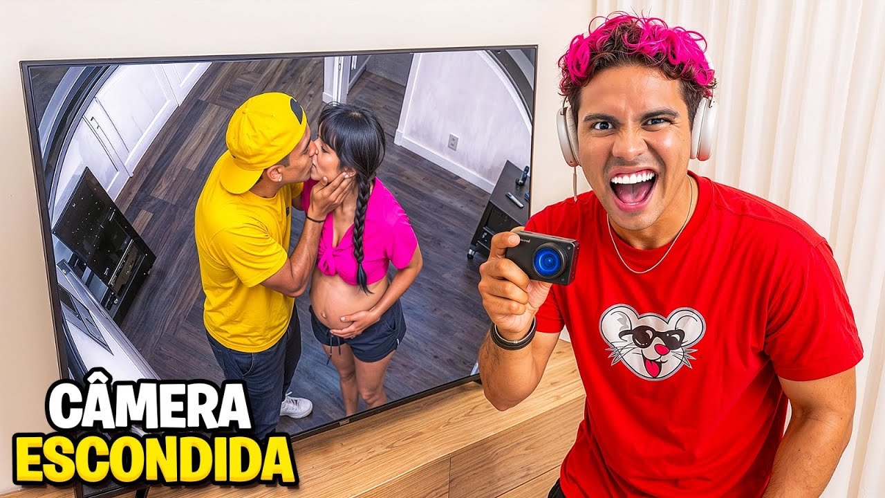 USEI UMA CÂMERA ESCONDIDA PARA ESPIONAR MEUS AMIGOS! 
