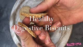 Healthy Digestive Biscuitsبسكويت دايجيستيف الصحي نفس طعم الجاهز
