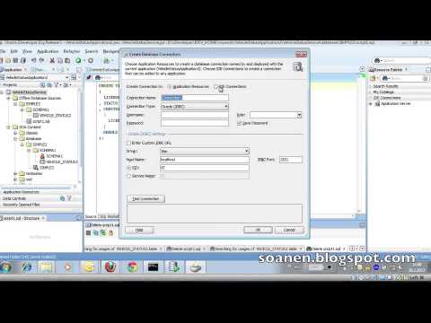 SOA Suite Tutorial 1 Part 4 - use JDeveloper to manage DB Schemas (alt. to SQLDeveloper)