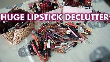LIP DECLUTTER PART 1: LIPSTICKS & LIP LINERS DECLUTTER