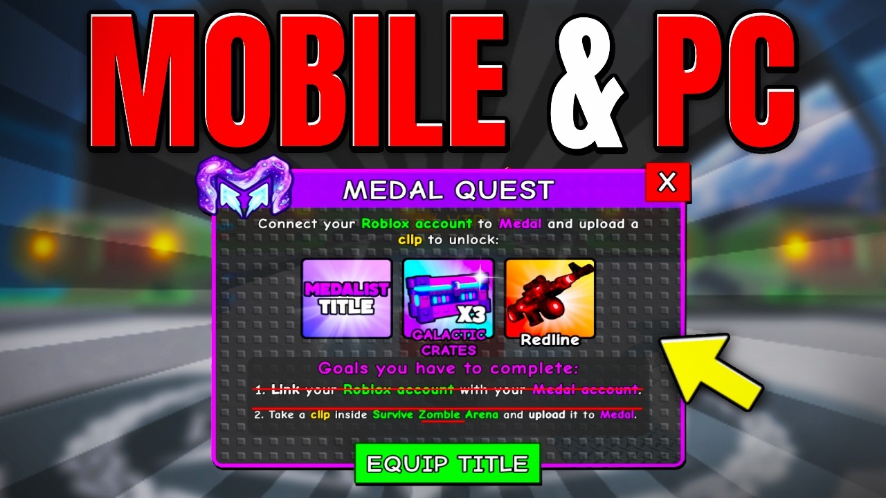How To CLAIM NEW MEDAL QUEST in Survive Zombie Arena (Mobile + PC ...