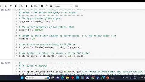 Demonstration FIR Filter Python
