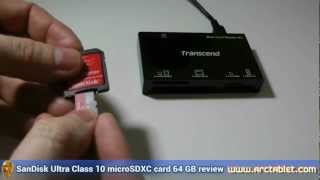 SanDisk ULTRA 64GB microSDXC Card Class 10 quick review (SDSDQU-064G-U46A)