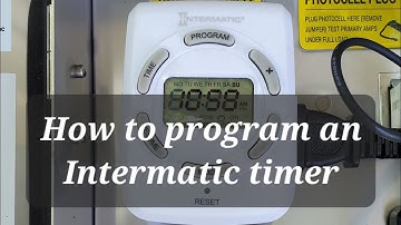 Programming an Intermatic dusk/dawn timer, model DT122K