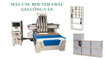 HOLZTEK. MÁY CNC ROUTER 4 ĐẦU R1325-R4 gia công ván hiệu quả