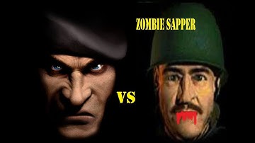 Zombie Sapper vs Green Beret (Nazi Zombie Mission) - Commandos 2 Destination Paris 1.45