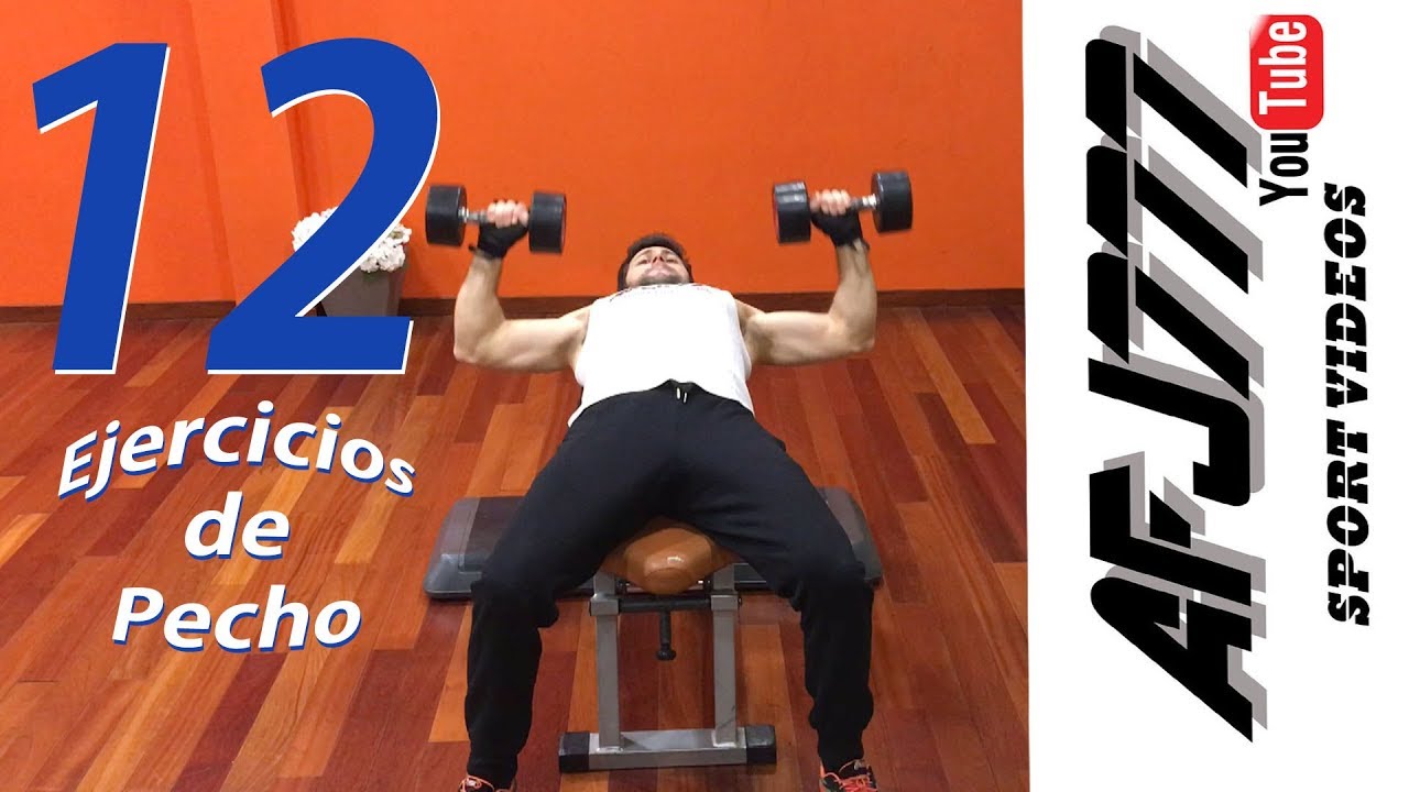 Los mejores 12 Ejercicios de pecho con mancuernas - YouTube