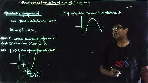 Polynomial II Geometrical meaning of zeros of polynomial II Lecture-3 IIBY RIYAZUL HAQUE SIR