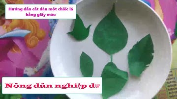 Nông dân nghiệp dư  | Hướng dẫn cắt dán một chiếc lá bằng giấy màu