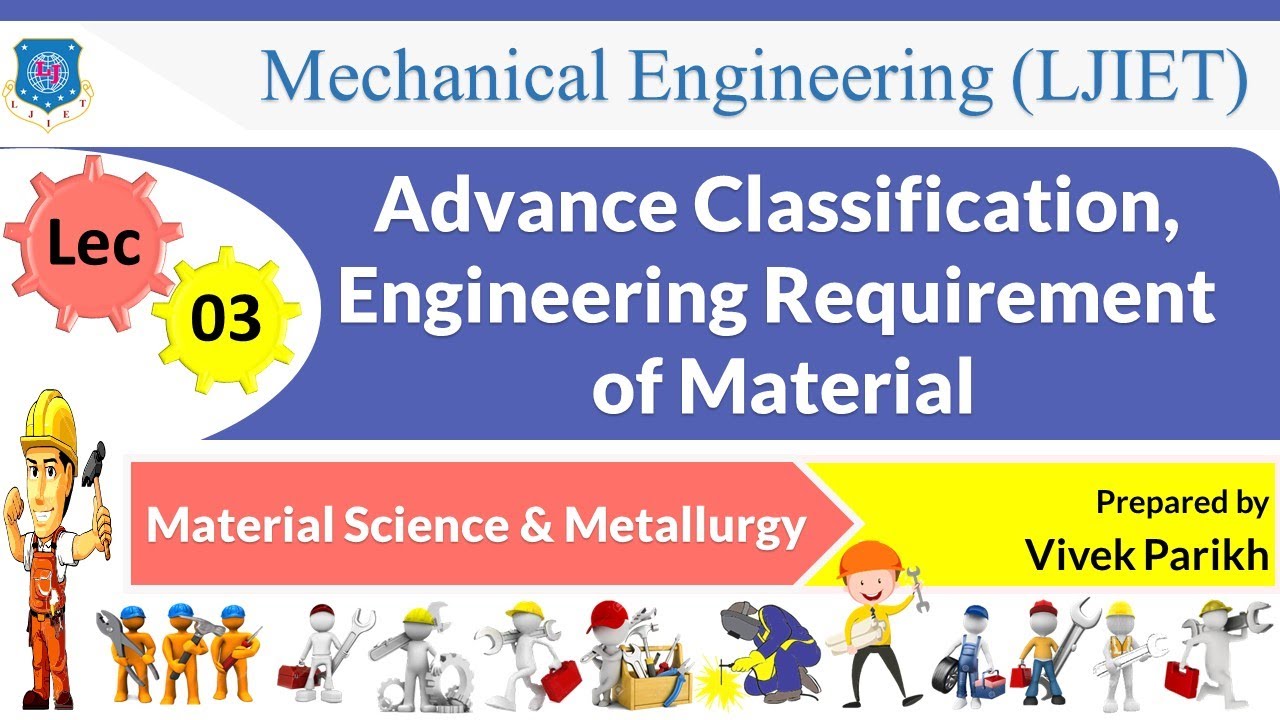 L 03 Advance Classification, Engineering Requirement | Material Science ...