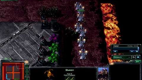 Starcraft II - Queens Diva Out on Red Circle Tower Defense