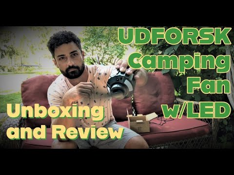UDFORSK Camping Fan - Unboxing and Review