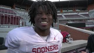 Oklahoma LB Kip Lewis post practice (Bowl Prep) - 12/16/2024