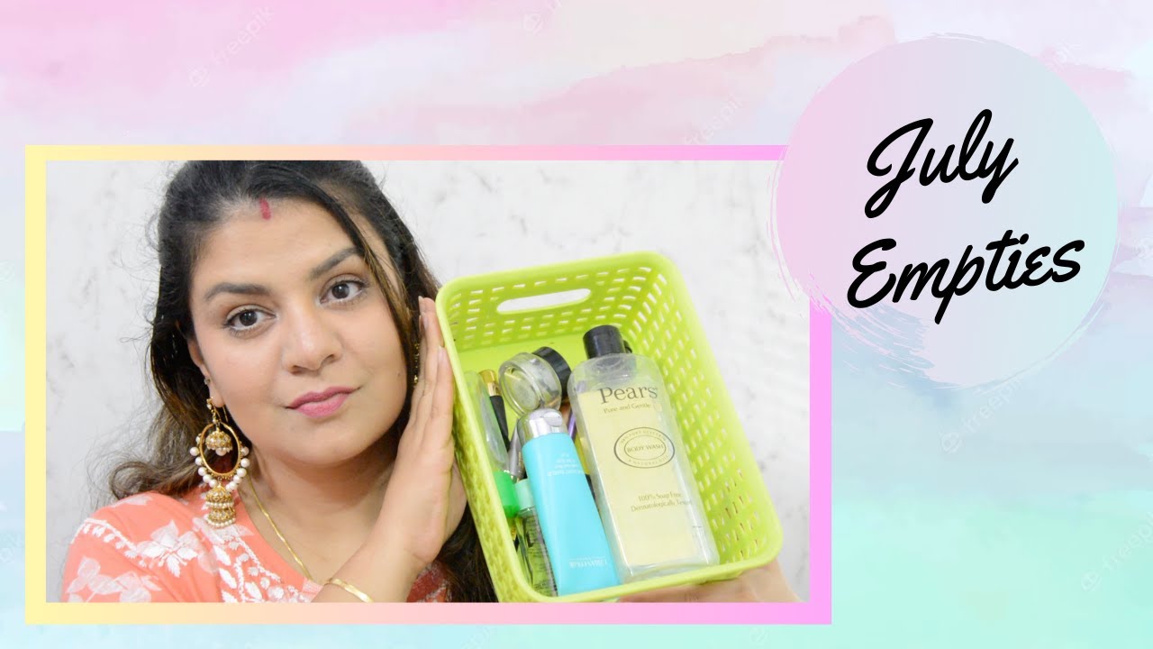 Monthly Empties | Products I finished in the month of July | crazyaboutcolors
