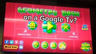 Playing Geometry Dash 2.2 on a Google TV screenshot 5
