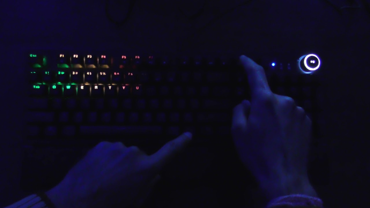 Budget Rainbow RGB Spectrum Redgear MK853 shadow blade mechanical  Gaming blue switch Keyboard