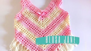 BLUSA JANE PARA NIÑA 3 AÑOS) #QuèdateEnCasa #TejeConmigo #Cuarentena2020 - YouTube