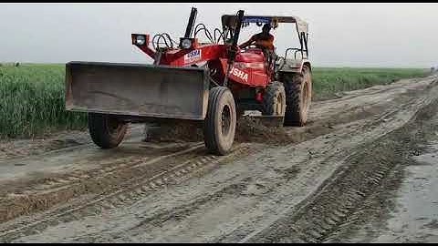 Tractor Grader Attachment | Swaraj 963 FE 4*4 | Usha Agro Industries #SwarajTractors #9009820183