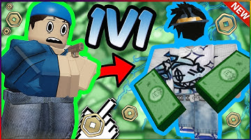 1V1 My Rich Friend for 100k Robux... (Roblox Arsenal)