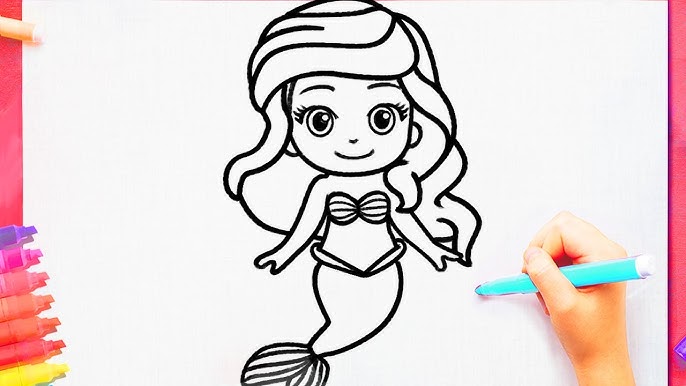 Como desenhar Bonequinha SEREIA Tumblr Kawaii passo a passo - video  Dailymotion