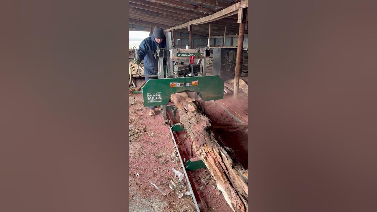 What goes into milling a cedar log YouTube
