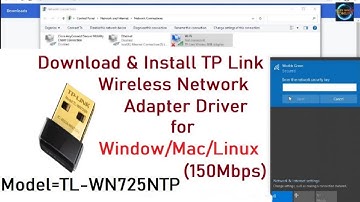 How to Download & Install TP Link TL-WN725N Wireless Adapter Driver Without CD (Step By Step)