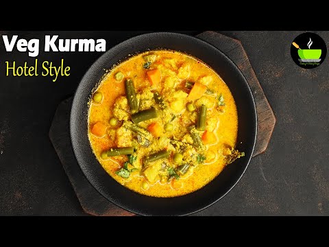 Hotel Style Vegetable Kurma | Best Side Dish For Chapati Poori | Veg Kurma  | Parotta Kurma Recipe | She Cooks