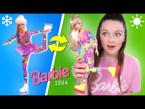 Видео: РАССЫПАЕТСЯ ОТ СТАРОСТИ😱 Barbie Hot Skatin 1994 на роликах и на коньках: обзор и распаковка