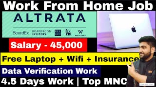 Online Jobs at Home | ALTRATA | Free Laptop| Work From Home Jobs | Job | Jobs | Online Job |Vacancy