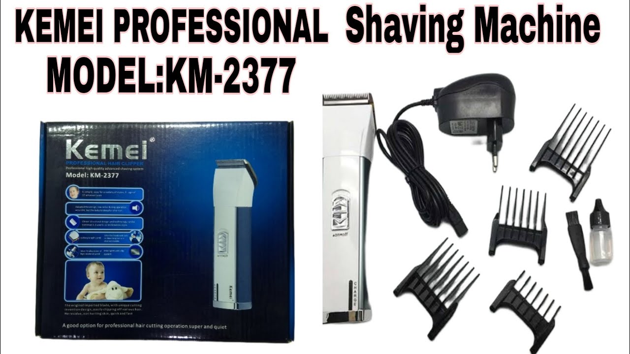 Kemei professional shaving machine ModelKM2377 wholesale price YouTube