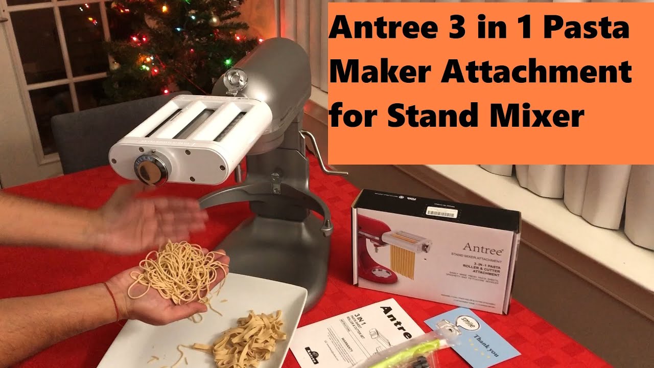 ANTREE 3-IN-1 Pasta Attachment & Ravioli Attachment for KitchenAid Stand  Mixers