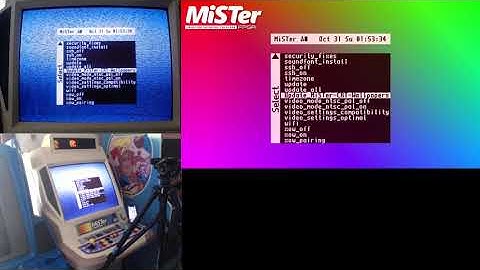 MiSTer FPGA - Update All Script - CRT/HDMI comparision